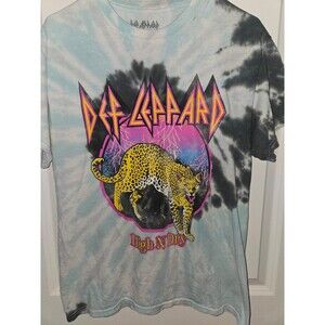 Medium Def Leppard Tie Dye T-Shirt